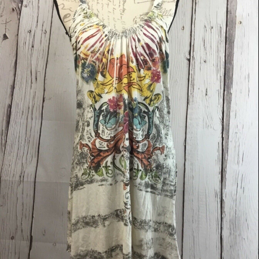 Elan Bohemian Tattoo Summer Dress Large